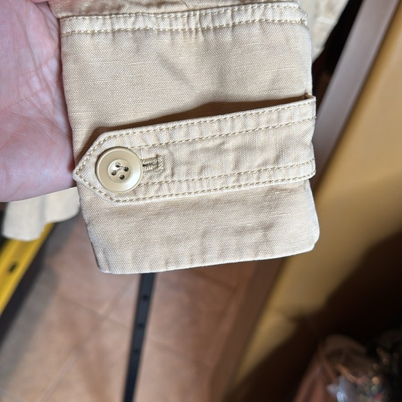 Sundance Every Angle Linen Blend Jacket Beige Button Up Outerwear Size XS - Picture 10 of 12